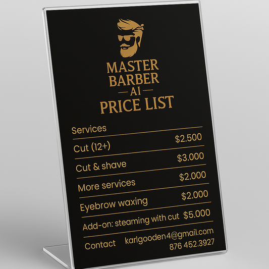 Sign Design + Sign Holder